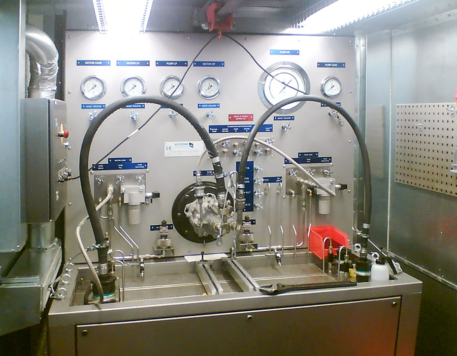 Rotating component test benches for aircraft maintenance