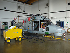 Hydraulic Ground Support Equipment for aircraft maintenance of a militairy helicopter