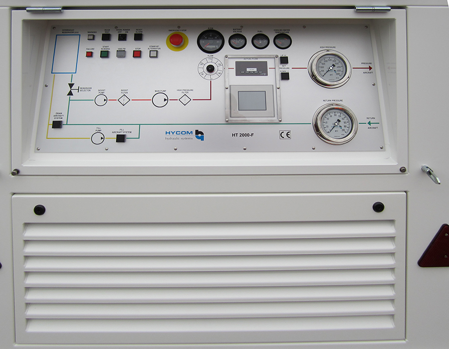 Control panel of Hycom HT unit