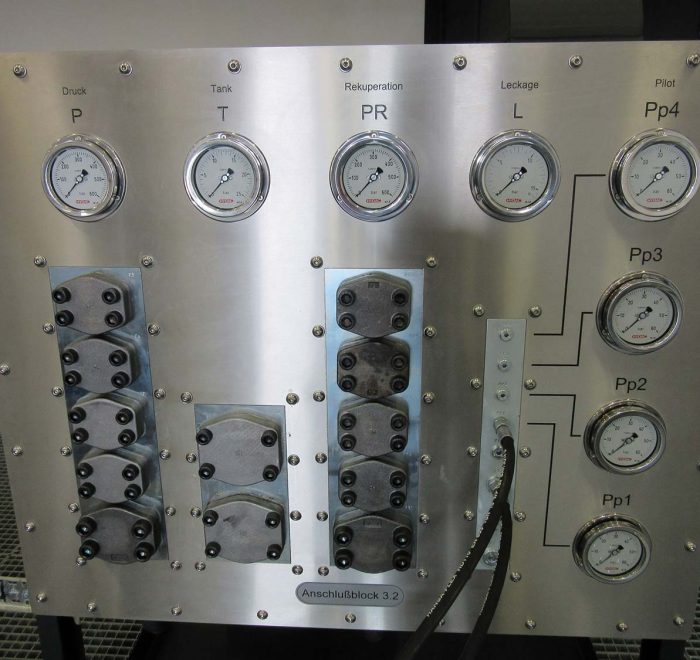 Operating panel Multipurpose test rig