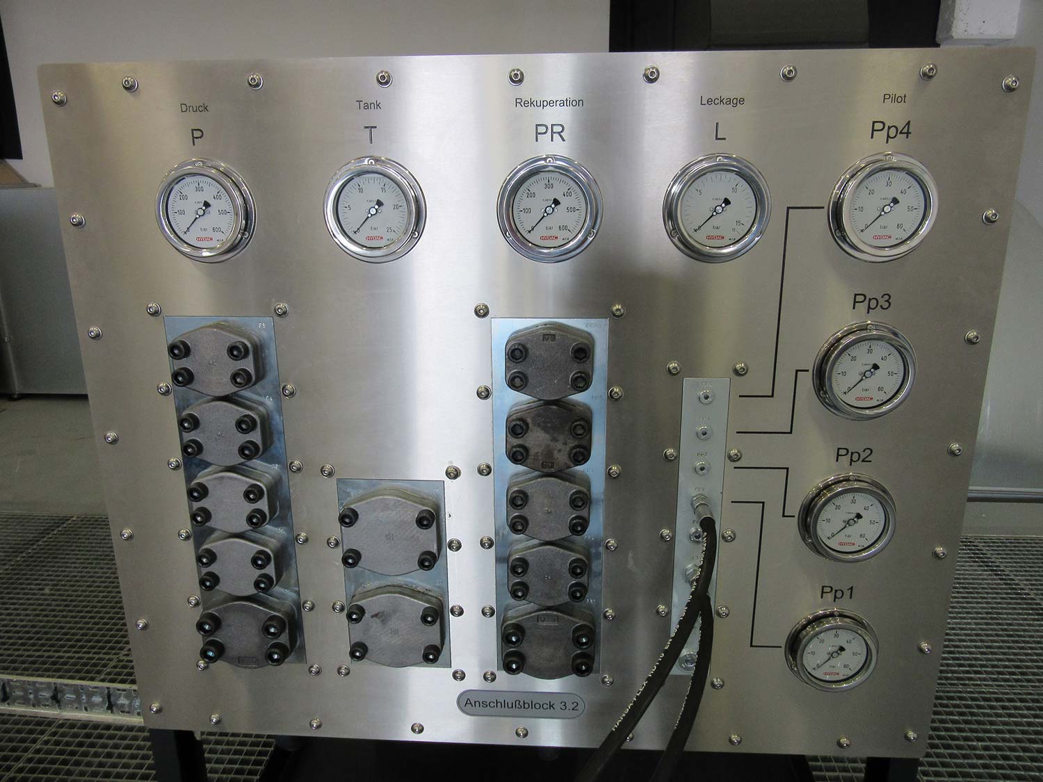 Operating panel Multipurpose test rig