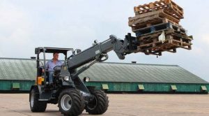 Wheel loader equipped with a complete hydraulic system supplied by Hydac